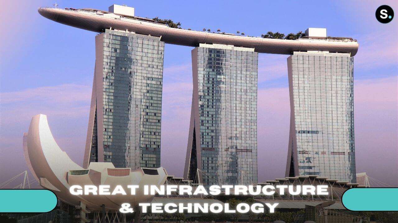 Singapore has great infrastructure and technology